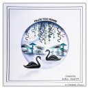 Lavinia Stamps, clear stamp - Swans