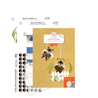 papier + ideen: Quilling Anleitung, Bienen und Waben