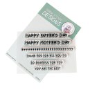Gerda Steiner Designs, Best Mom Best Dad - 3x4 Clear Stamp Set