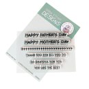 Gerda Steiner Designs, Best Mom Best Dad - 3x4 Clear...