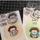 Gerda Steiner Designs, Coffee Hedgehog 2x3 Clear Stamp Set