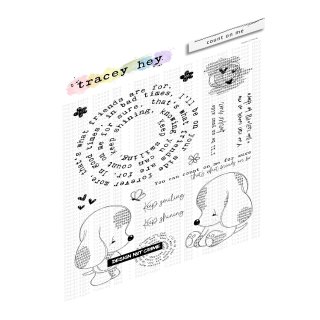 Tracey Hey, clear stamp A5, "count on me"