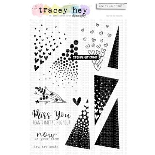 Tracey Hey, clear stamp A5, "now is your time"