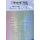 Tracey Hey, Stencil “Striped Heart”