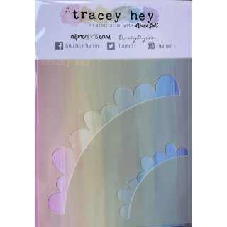 Tracey Hey, Stencil  “Scalloped Quarter”