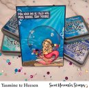 Sweet November Stamps, Sequins: Dolphin Dance Mix
