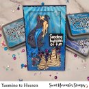 Sweet November Stamps, Sequins: Dolphin Dance Mix