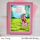 Sweet November Stamps, clear stamp, June Rose Fairy