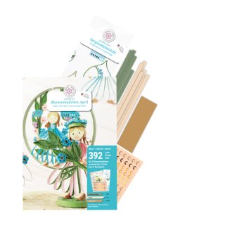 papier + ideen, Blumenmädchen April Quilling Kit