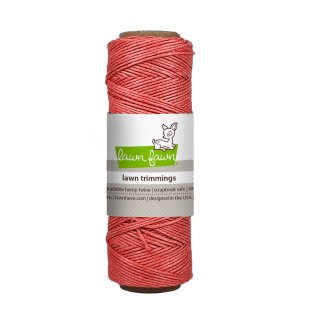 Lawn Fawn, lawn trimmings, coral hemp twine