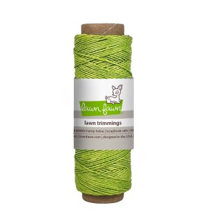 Lawn Fawn, lawn trimmings, lime green hemp twine