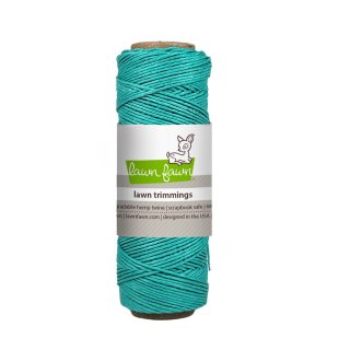 Lawn Fawn, lawn trimmings, turquoise hemp twine