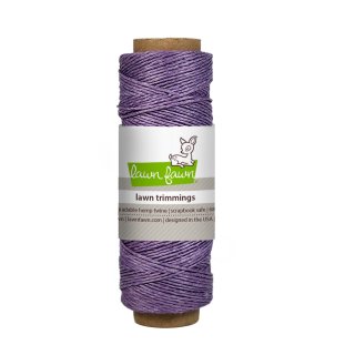 Lawn Fawn, lawn trimmings, lavender hemp twine