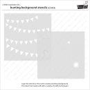 Lawn Fawn, Lawn Clippings, bunting background stencils