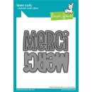 Lawn Fawn, lawn cuts/ Stanzschablone, giant outlined merci