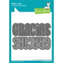 Lawn Fawn, lawn cuts/ Stanzschablone, giant outlined gracias