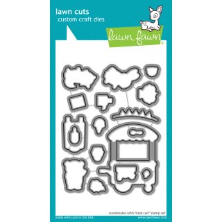 Lawn Fawn, lawn cuts/ Stanzschablone, treat cart