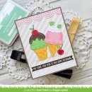 Lawn Fawn, clear stamp, treat cart sentiment add-on