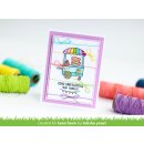 Lawn Fawn, clear stamp, treat cart sentiment add-on