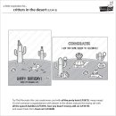 Lawn Fawn, clear stamp, critters in the desert