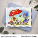 Sweet November Stamps, clear stamp, July Larkspur Fairy