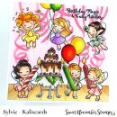 Sweet November Stamps, clear stamp, Fairwee Happy Birthday