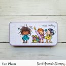 Sweet November Stamps, clear stamp, Fairwee Happy Birthday