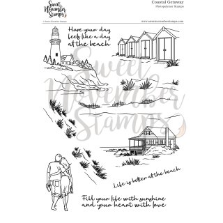 Sweet November Stamps, clear stamp, Background Builder: Coastal Getaway