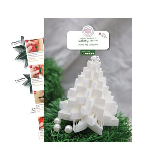 papier + ideen: Quilling Anleitung, Galaxy-Baum