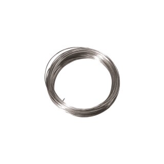 Silberdraht mit Kupferkern, 0,60 mm ø, 10 m, versilbert