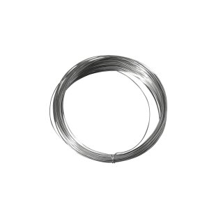 Silberdraht mit Kupferkern, 0,80 mm ø, 6 m, versilbert