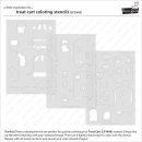 Lawn Fawn, coloring stencils, treat cart