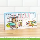 Lawn Fawn, coloring stencils, treat cart