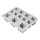 Silikon Gießform Bubble Kerzen, 24,4x18x50cm, 12 Formen, 1 Stück