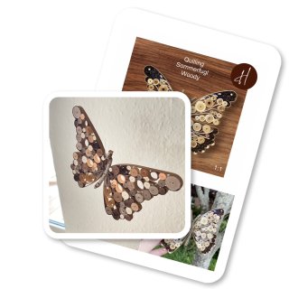 Hanne Olesen, Quilling Ideenseite Schmetterling Woody...