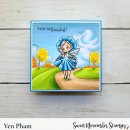 Sweet November Stamps, clear stamp, September Morning Glory Fairy
