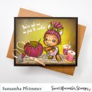 Sweet November Stamps, clear stamp, Pins and Needles