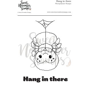 Sweet November Stamps, clear stamp, Hang in there