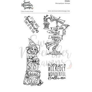 Sweet November Stamps, clear stamp, Hilde