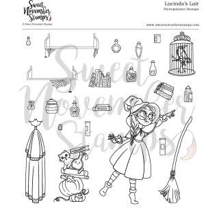 Sweet November Stamps, clear stamp, Lucindas Lair
