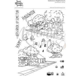 Sweet November Stamps, clear stamp, Background Builder:...