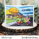 Sweet November Stamps, clear stamp, Background Builder: Halloween Neighborhood