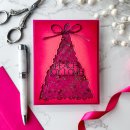 Pinkfresh Studio, press plate, Festive Foliage Tree