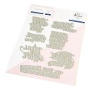 Pinkfresh Studio, press plate, Holiday Greetings Sentiments