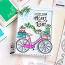 Pinkfresh Studio, Stencil, Holiday Bicycle