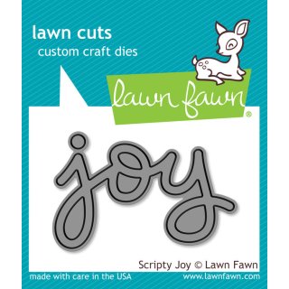 Lawn Fawn, lawn cuts/ Stanzschablone, scripty joy