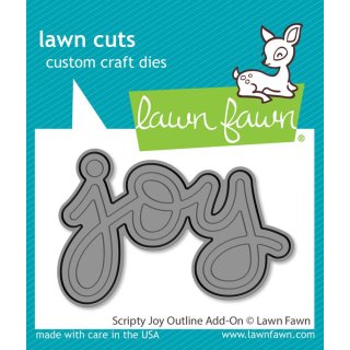 Lawn Fawn, lawn cuts/ Stanzschablone, scripty joy outline...