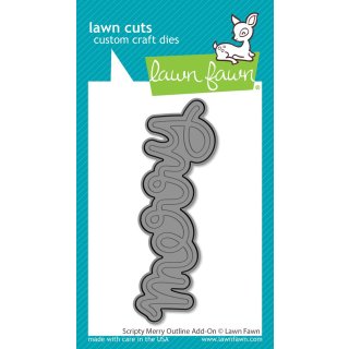 Lawn Fawn, lawn cuts/ Stanzschablone, scripty merry...