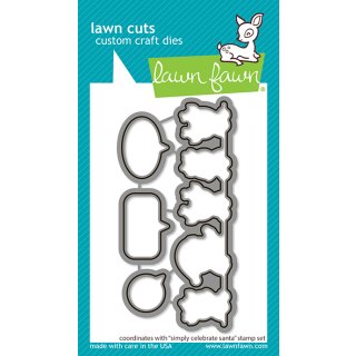 Lawn Fawn, lawn cuts/ Stanzschablone, simply celebrate santa