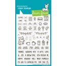 Lawn Fawn, clear stamp, treat cart add-on: coffee